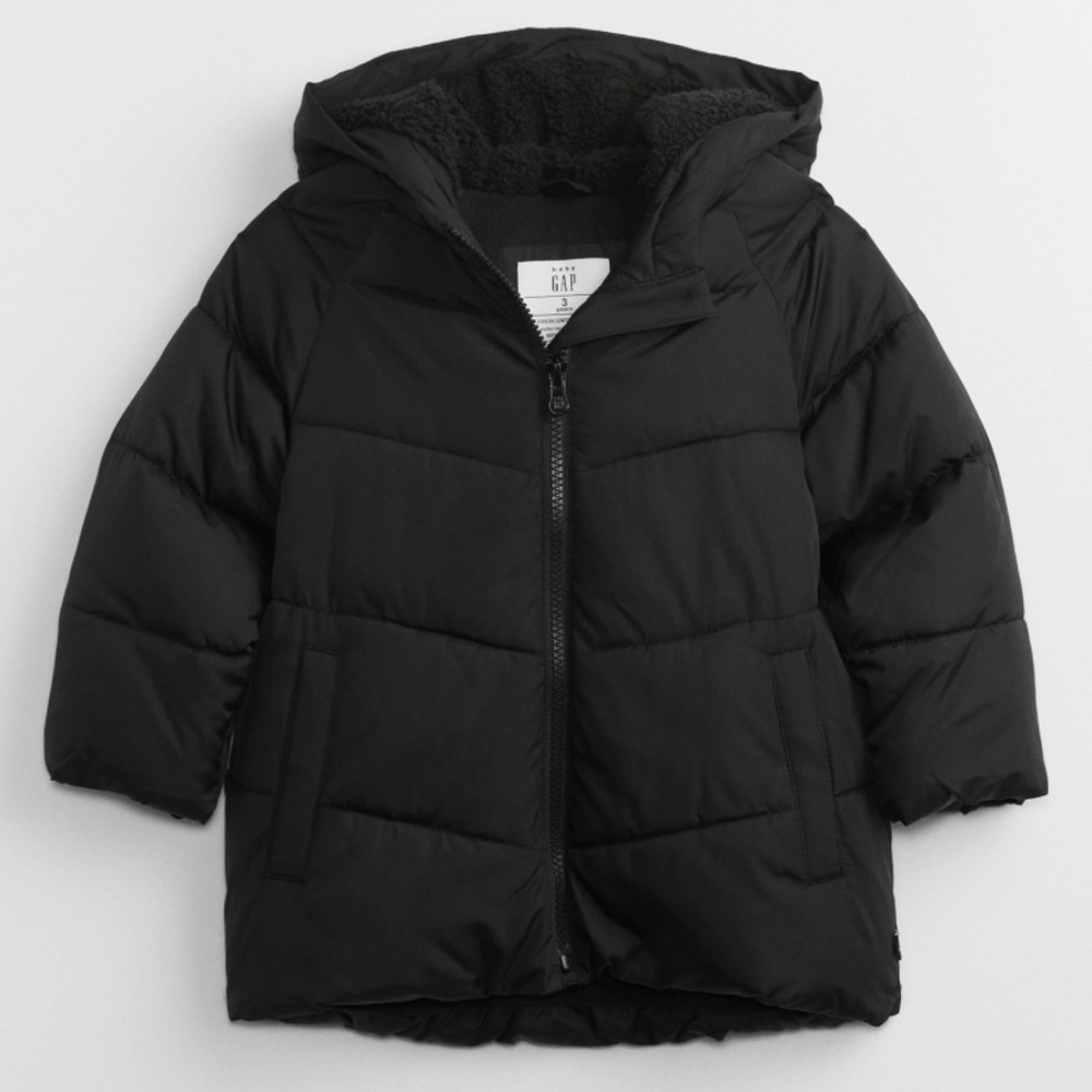 NWT Gap Factory babyGap ColdControl Max Puffer Jacket in black